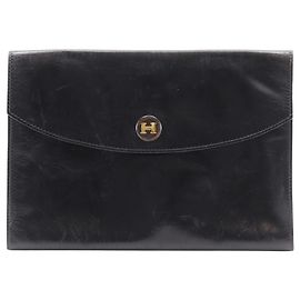 Hermès Bolsa Clutch Pochette Rio Hermes Preto
