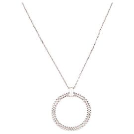 COLLAR MAUBOUSSIN PENDIENTE EL PRIMER DÍA EN ORO BLANCO 18K 3.4G Plata