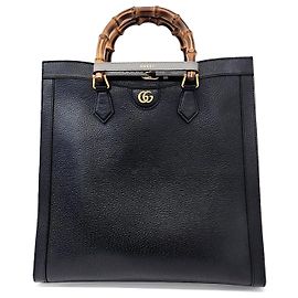 Gucci Diana Große Tragetasche Schwarz