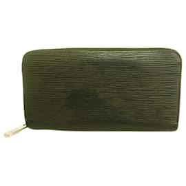 Louis Vuitton-Louis Vuitton Long Wallet Epi Zippy M60072 Noir-Black