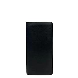 Louis Vuitton-Louis Vuitton Monogram Shadow Long Wallet-Black