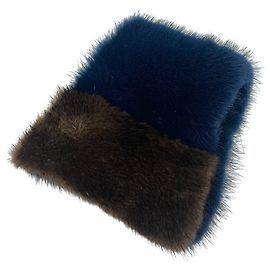 Capa de volante Valextra com alça de ombro Marrom Azul marinho