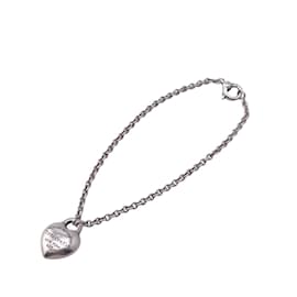 Tiffany & Co-Pulseira charm Full Heart de volta da Tiffany-Prata