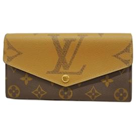 Louis Vuitton-Louis Vuitton Long Wallet Monogram Reverse Portefeuille Sarah-Brown