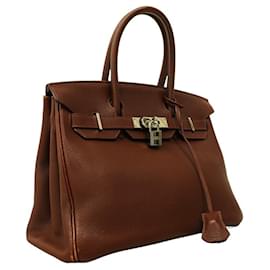 Hermès-Hermes Birkin 30 Verso Handbag-Red,Other