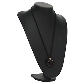 Colgante de corazón Baccarat de cristal rojo Auth am7541 Roja