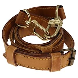 Louis Vuitton-LOUIS VUITTON Adjustable Shoulder Strap Leather 36.6""-44.1"" Beige Auth 103705-Beige