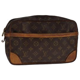 LOUIS VUITTON Monogram Compiegne 28 Clutch Bag M51845 LV Auth bs21984 Monogram
