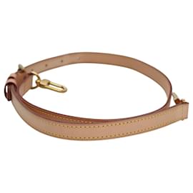 Louis Vuitton-LOUIS VUITTON Sangle d'épaule réglable en cuir 34,3""-39,4"" Beige Auth yk16931-Beige