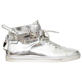 Buscemi High Top Sneakers Silber