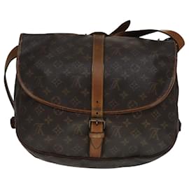 Louis Vuitton-LOUIS VUITTON Monogram Saumur 35 Shoulder Bag M42254 LV Auth 108141-Monogram
