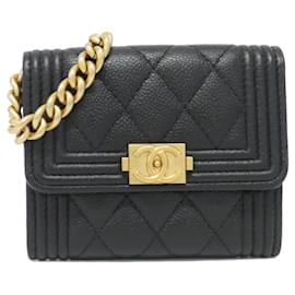 Chanel-Chanel Boy Line AP2206 Chain Clutch Bag-Black