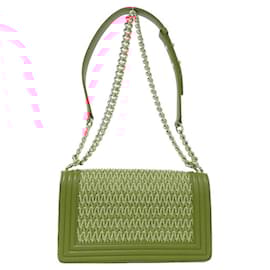 Chanel-Chanel Boy Line 67086 Shoulder Bag-Red,Beige