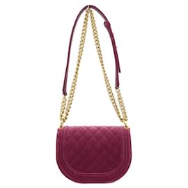 Chanel-Chanel Boy Line AS3350 Shoulder Bag-Purple