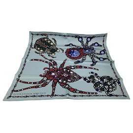 Bufanda de seda Alexander McQueen Multicolor
