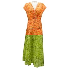 Autre Marque-Acler Peach Parfait Bicknell Dress-Orange
