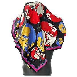 Sciarpa di seta Inès de la Fressange Multicolore