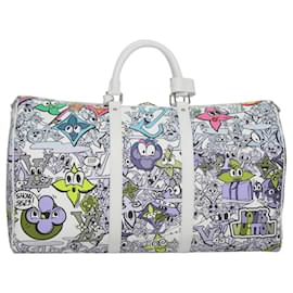 Louis Vuitton-Louis Vuitton Keepall Bandouliere 50-White