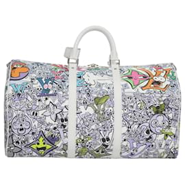 Louis Vuitton-Louis Vuitton Keepall Bandouliere 50-White