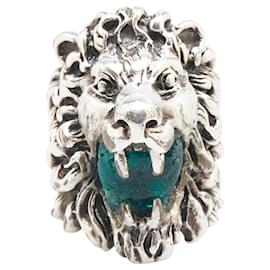 Anillo Cabeza de León Gucci Plata