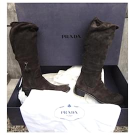 Prada-Boots-Dark brown