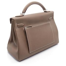 Hermès-Hermes Maxi Kelly 42 Handbag Brown-Brown