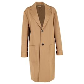 Marni-Marni Long Coat in Brown Wool-Brown