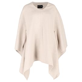 Proenza Schouler-Proenza Schouler Mélange Poncho In Grey Wool-Grey