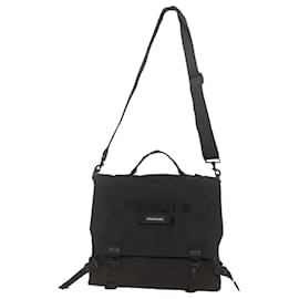Balenciaga-Balenciaga Large Army Messenger Bag in Black Recycled Nylon-Black