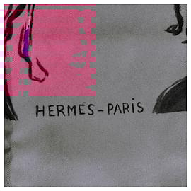 Hermès- Hermès Paddock Scarf in Multicolor Silk-Multiple colors