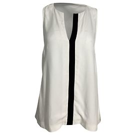 Proenza Schouler Panel-Top aus weißer Viskose Weiß Roh