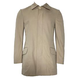 Abrigo corto Brunello Cucinelli en algodón beige Beige