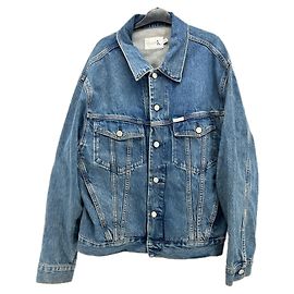 CALVIN KLEIN Chaquetas T.International M Algodón Azul