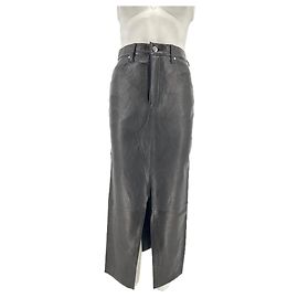 Frame Denim FRAME Skirts T.International S Leather Black
