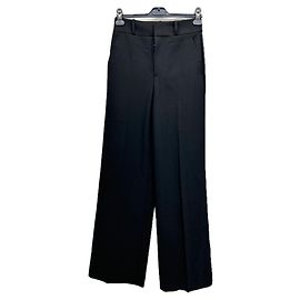 Frame Denim FRAME Trousers T.US 2 Polyester Black