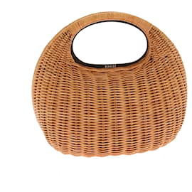 Sacai-SACAI Handbags T.  Wicker-Beige
