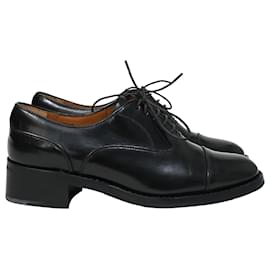 Church's-Church's Lace Up Oxfords in Black Leather-Black