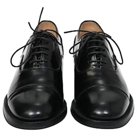 Church's-Church's Lace Up Oxfords in Black Leather-Black