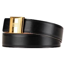 Hermès-Hermes Reversible Belt Box Calf-Black
