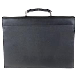 Prada-Prada Leather Business Briefcase-Black