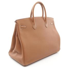 Hermès-Hermes Birkin 40 Togo Handbag Brown-Brown
