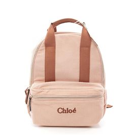 Chloé Chloe Corduroy Backpack Pink/Brown Pink
