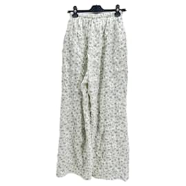 Autre Marque-NON SIGNE / UNSIGNED Trousers T.International M Cotton-White