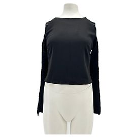 Autre Marque NICHT UNTERSCHRIEBEN / NICHT UNTERSCHRIEBEN Tops T.International S Polyester Schwarz