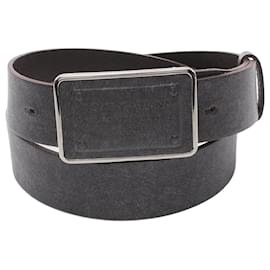Dolce & Gabbana-Dolce & Gabbana Leather Logo Belt-Brown