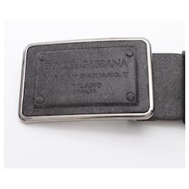 Dolce & Gabbana-Dolce & Gabbana Leather Logo Belt-Brown