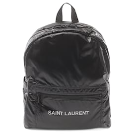 Yves Saint Laurent-Saint Laurent Nylon Backpack Black-Black