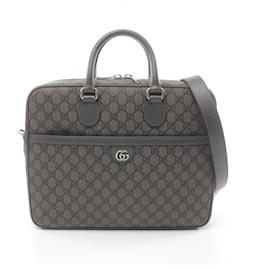 Gucci-Gucci Ophidia GG Supreme Medium Briefcase-Grey