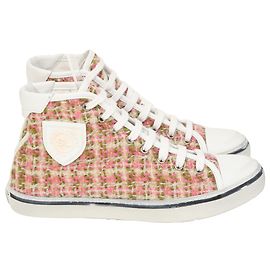 Sneaker alte Bedford in tweed multicolore in lana di Saint Laurent Multicolore