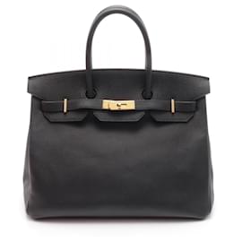 Hermès-Hermes Birkin 35 Handbag Black-Black